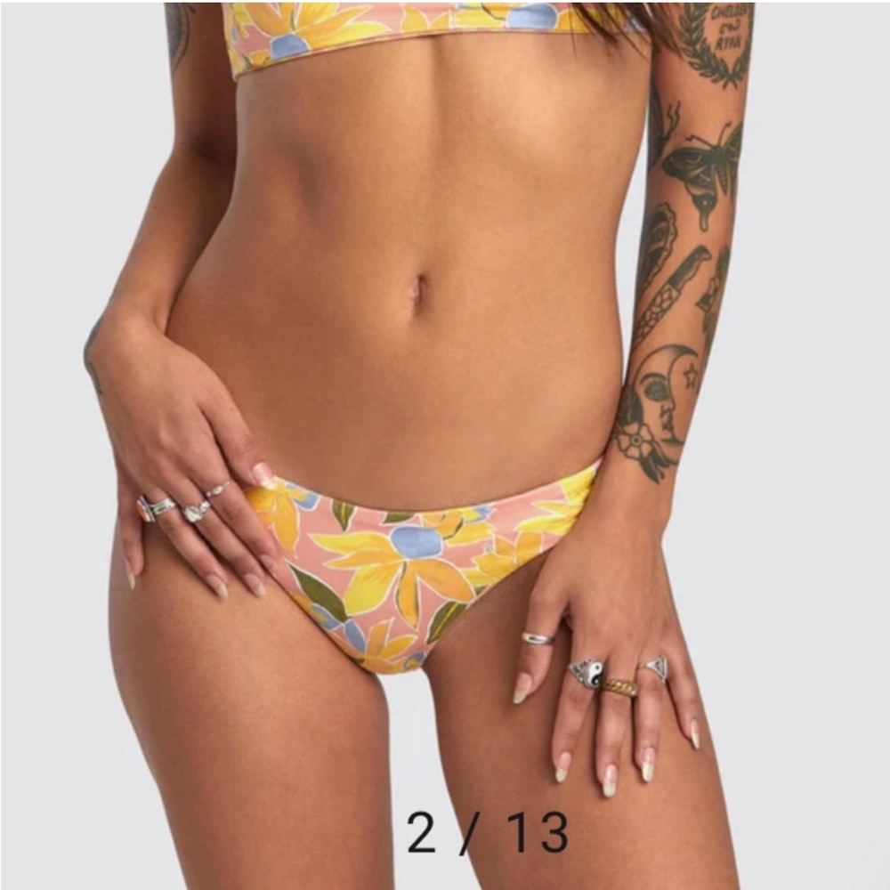RVCA SUNKISSED REVERSIBLE BIKINI BOTTOMS